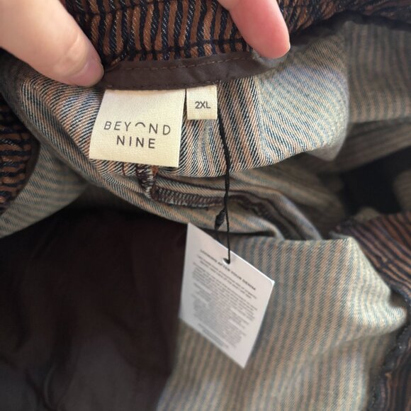 Beyond Nine Remi Jeans in Rust Hickory Stripe - Picture 2 of 6